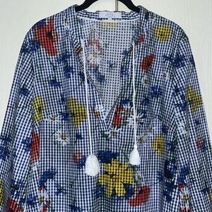 Pearl by Lela Rose Print Blouse